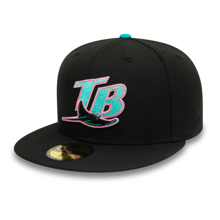 Gorras New Era 59fifty Negros - Tampa Bay Rays Cooperstown 01253WROI